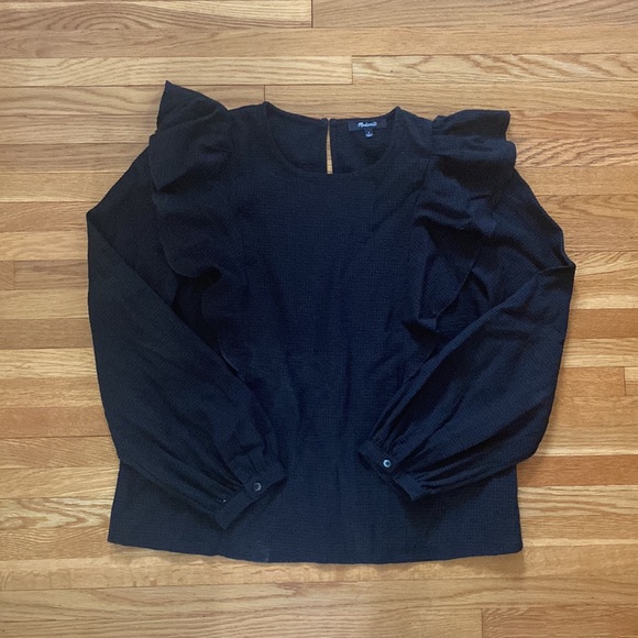 Madewell Ruffle Top - Picture 2 of 9